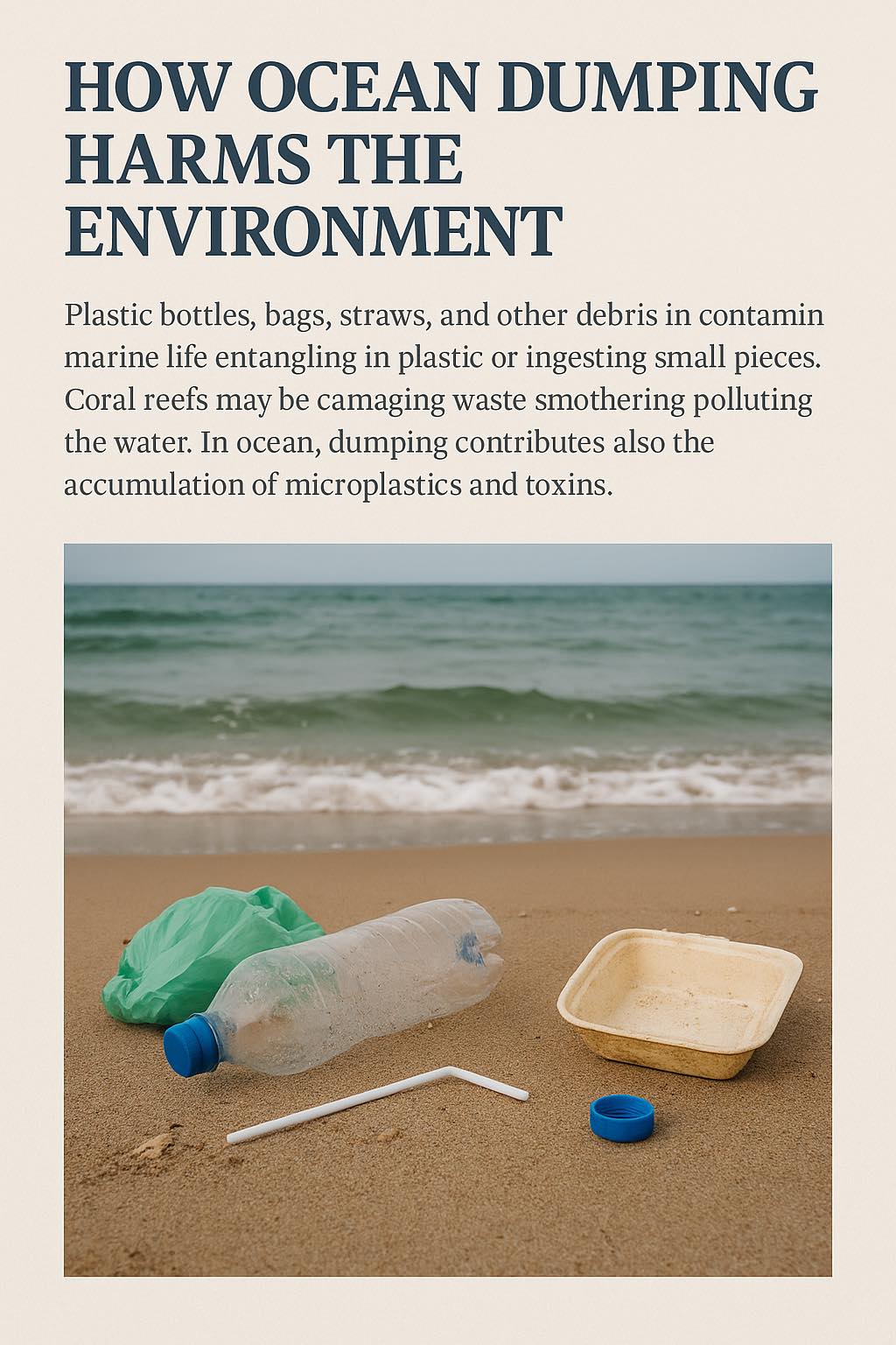 การทิ้งขยะลงทะเล ส่งผลเสียต่อสิ่งแวดล้อมอย่างไร